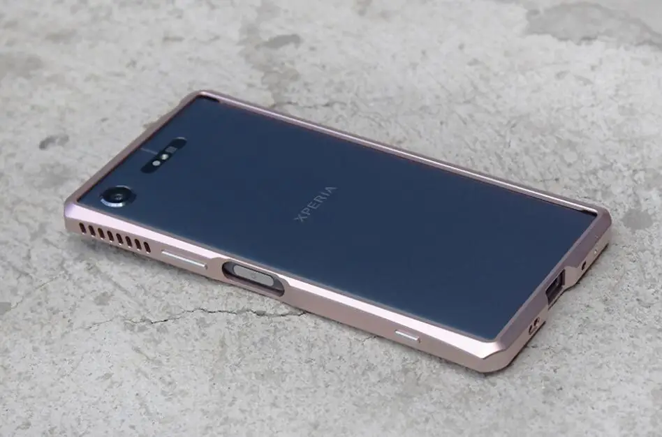 PINK Чехол DEVIL для SONY XPERIA XZ1 5,2 дюймов алюминиевый бампер чехол - Цвет: PINK
