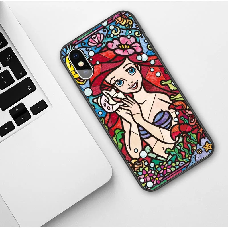 TPU Мягкий силиконовый чехол для телефона Disneys с рисунком стежка для iPhone 7 7Plus 6 6splus 8 8 Plus X 5 5S SE XS MAX XR черный чехол - Цвет: TPU