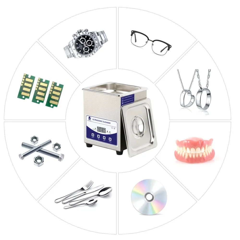 Профессиональный умный Ультразвуковой очиститель из нержавеющей стали цифровая