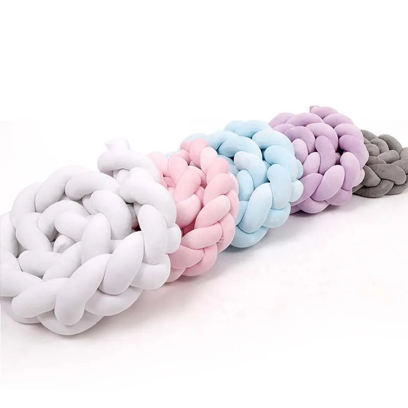 Мягкая подушка в скандинавском стиле защитная накидка на детскую кроватку с