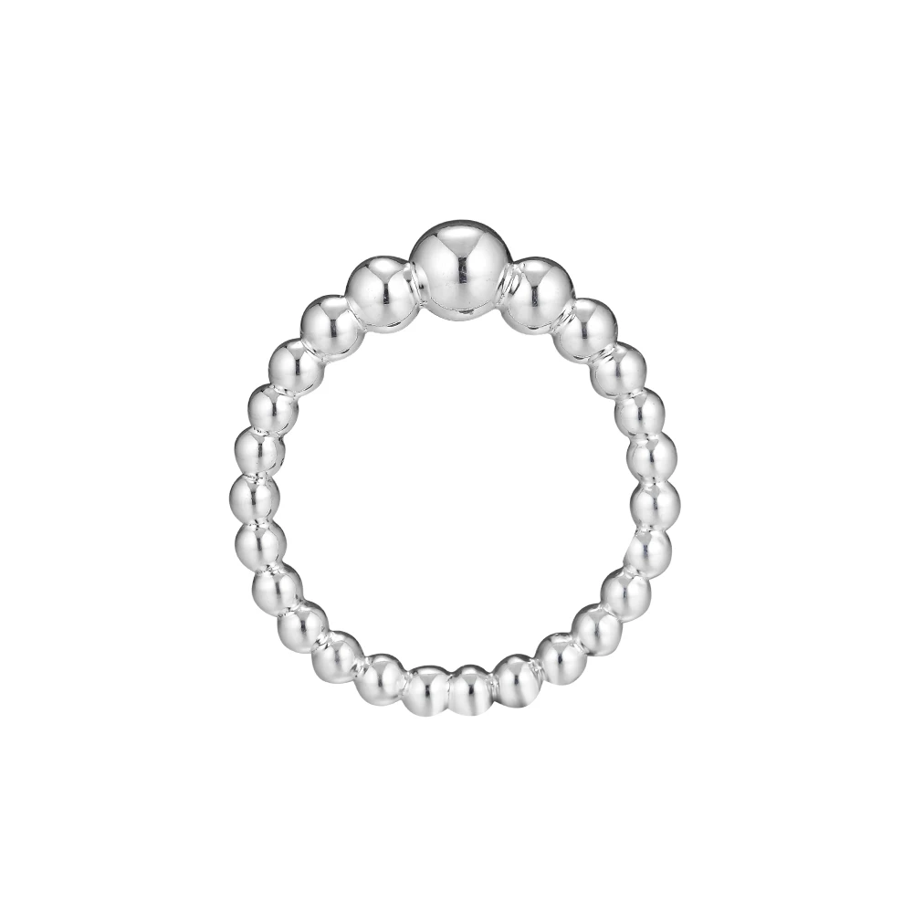 Кольца с бусинами цепочка из серебра 100% пробы бесплатная доставка|Кольца| |