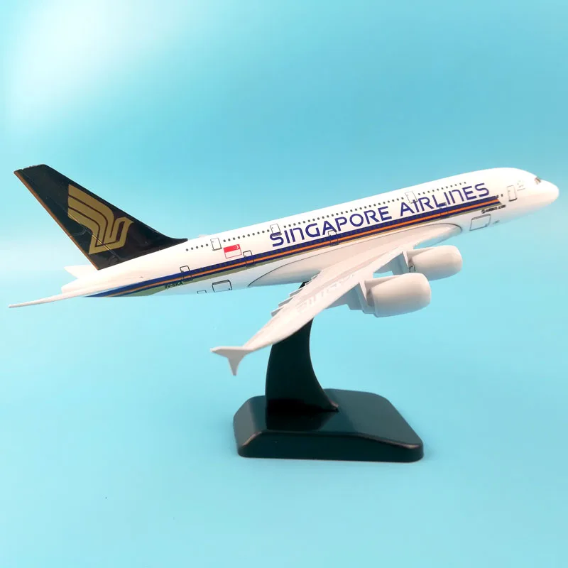 

20CM Singapore Aviation aircraft model airbus A380,plane airplane model toy planes gift,16CM diecast Alloy metal aircraft model
