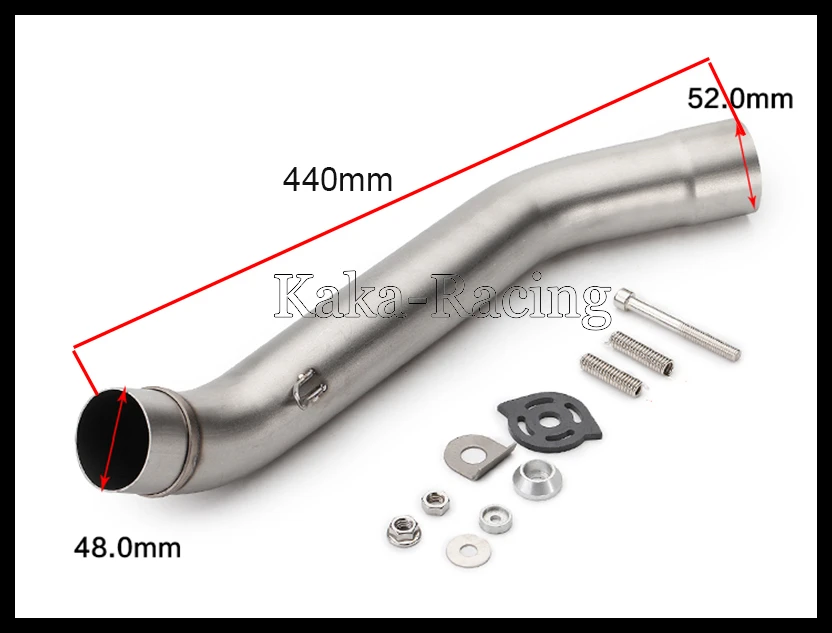 Мотоцикл выхлопной глушитель выхлопных газов Mid трубы ссылку адаптер средняя
