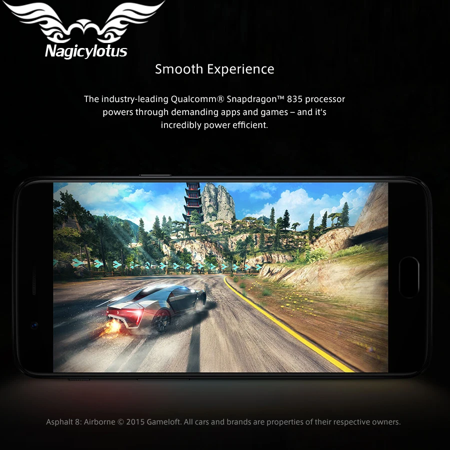 Мобильный телефон OnePlus 5, 4G LTE 5,5 ''Snapdragon 835, четыре ядра, 6 ГБ, 64 ГБ, 20,0 МП, 16,0 Мп, NFC, сканер отпечатков пальцев, смартфон