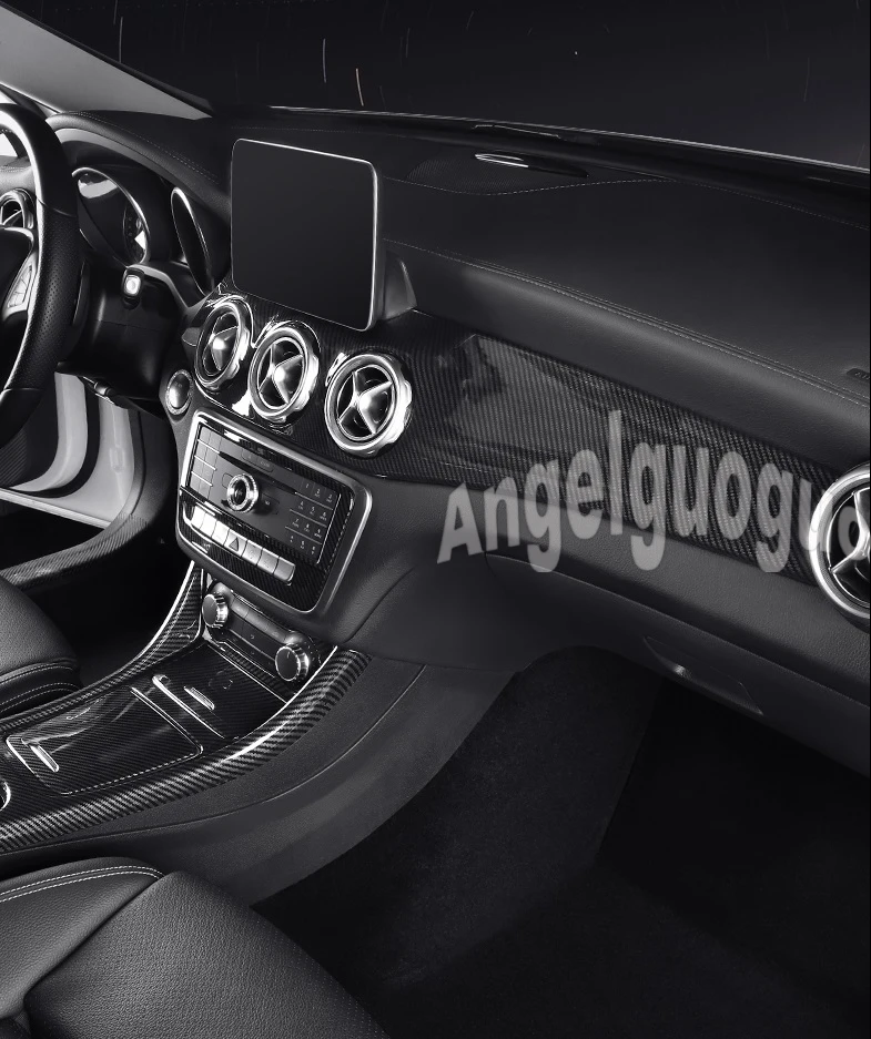 Angelguoguo Крышка центральной консоли для Mercedes Benz A/GLA/CLA класс C117 W117 2012- автомобильные аксессуары для левостороннего привода