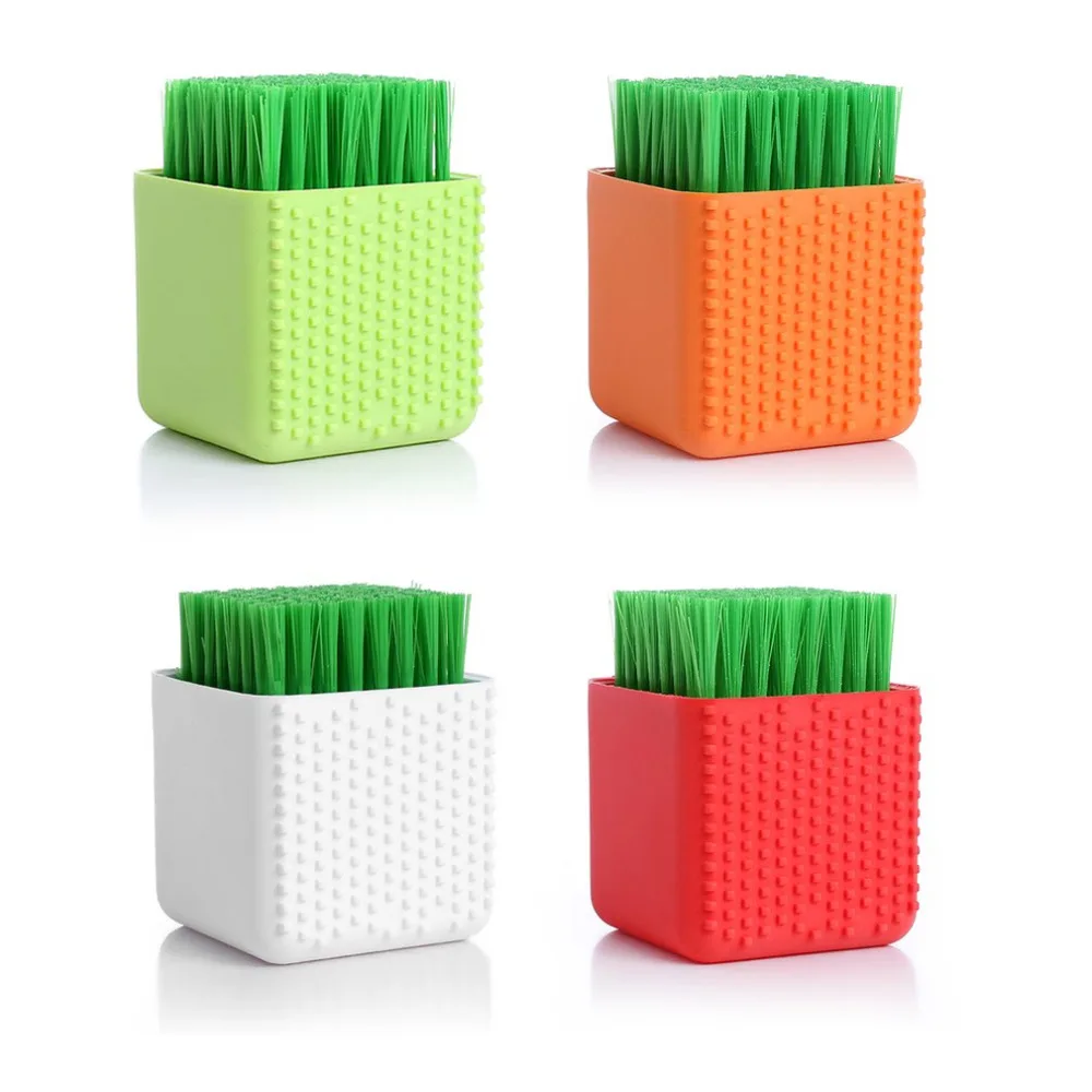 Уникальная силиконовая щетка для чистки в форме горшка ручная прачечная нижнее