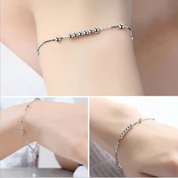 exquisite creative wild silver plated jewelry not allergic fashion simple ball accessories beads female bracelets sb28