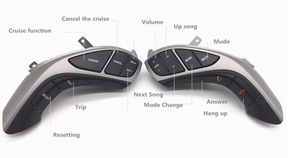 Для hyundai Elantra I30 AT 2012- Автомобильный руль кнопка управления громкостью канал телефон круиз контроль кнопка переключатель
