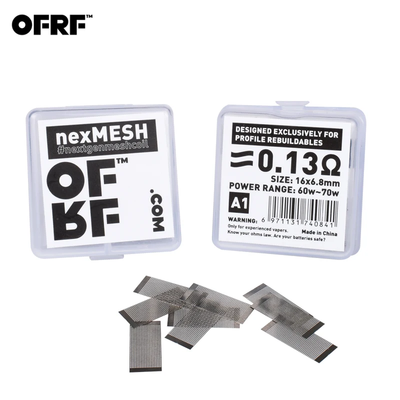 20 шт./2 упаковки OFRF nexMESH тройной плотности сетки A1/SS316L сетки катушки для Wotofo профиль RDA и профиль Unity RTA