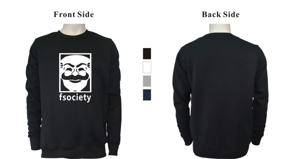 LUCKYFRIDAYF Mr Робот Fsociety хип стиль Мужская толстовка в стиле Харадзюку в мужчин s толстовки и свитшоты бренд 3xl 4xl