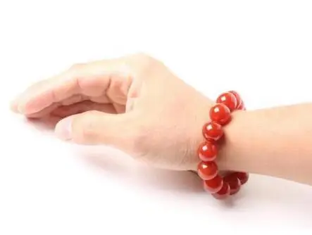 Натуральный Красный агатерундный браслет AAAA 12 мм|Плетеные браслеты| |