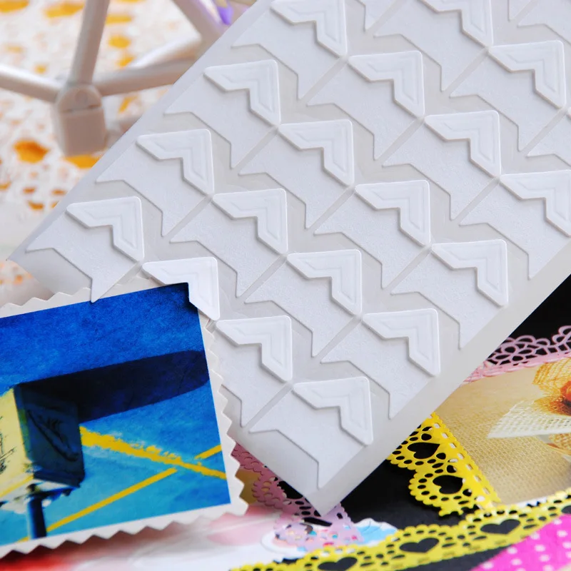 120 шт./лот (5 листов) сделай сам винтажные уголки крафт бумага наклейки для