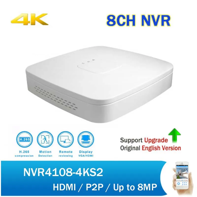 DH NVR4108-4KS2 8 Channel Smart 1U Network Video Recorder H.265 4K Security CCTV IP NVR | Безопасность и защита