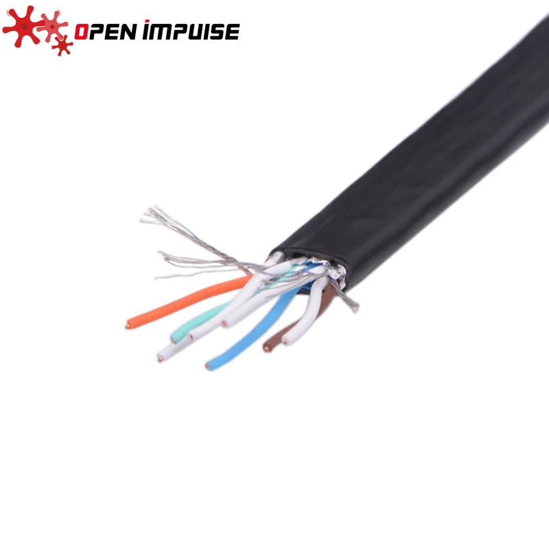 Высокоскоростной плоский сетевой кабель 15 м Cat7 STP RJ45 для интернета с покрытием