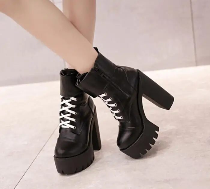 Zapatos Mujer Зимние Модные женские туфли лодочки женская обувь на платформе с пряжкой