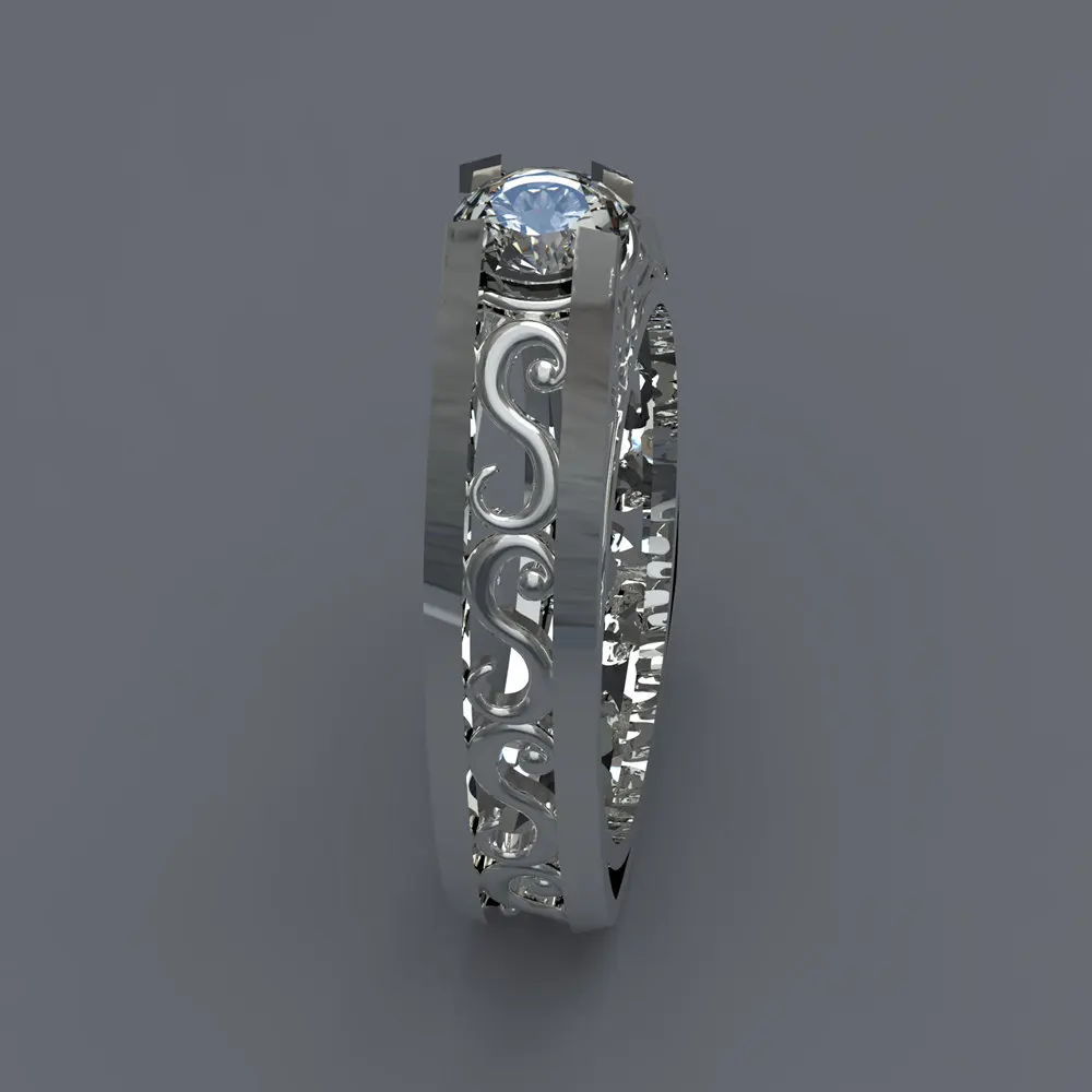 Unique Tower Design Sliver Color Romantic Zirconia Crystal woman Finger Rings | Украшения и аксессуары