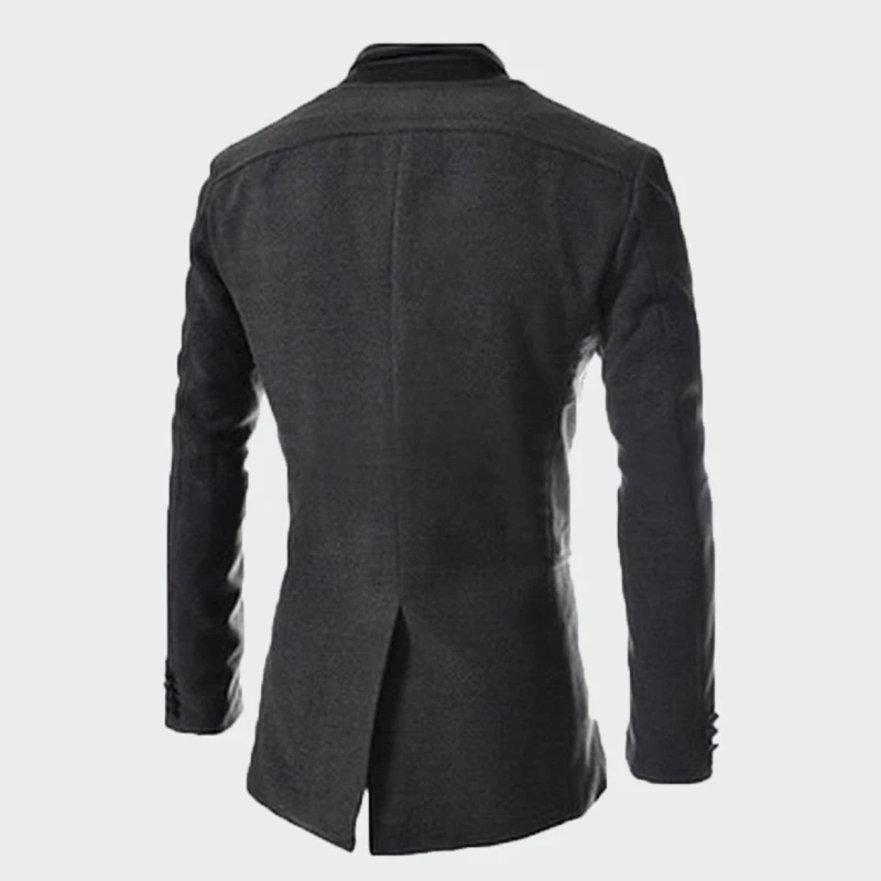 Пальто мужское теплое средней длины на осень/зиму 2XL ML262 2020 | Мужская одежда