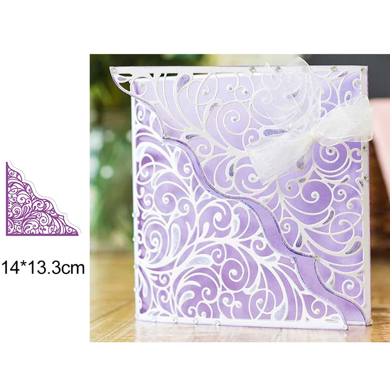 5 Ornate Swirls Картонные угловые металлические режущие штампы, трафарет для скрапбукинга, альбом для фото, бумажные карты ручной работы, новинка, высечки - Цвет: 5 Ornate Swirls