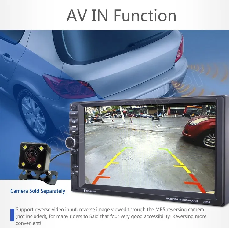 2 Din MP5 плеер автомобильное радио стерео аудио FM USB 7 дюймов 8G карта GPS навигация