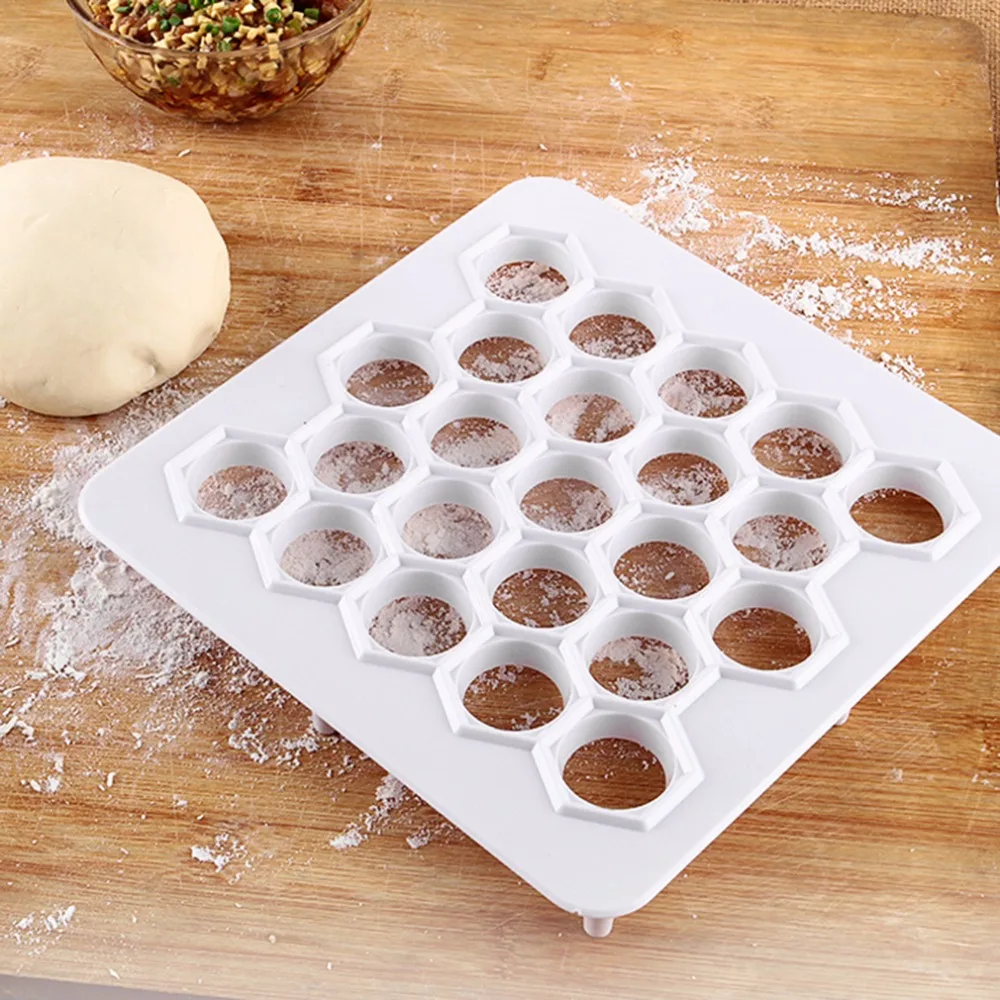 Пластиковый инструмент большого размера пельмени с 23 отверстиями форма для