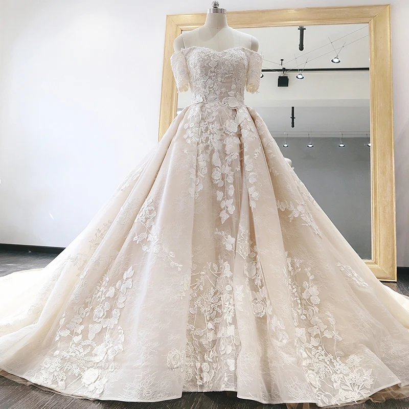 Великолепное свадебное платье vestido de noiva 2020 качественное с аппликацией Роскошные