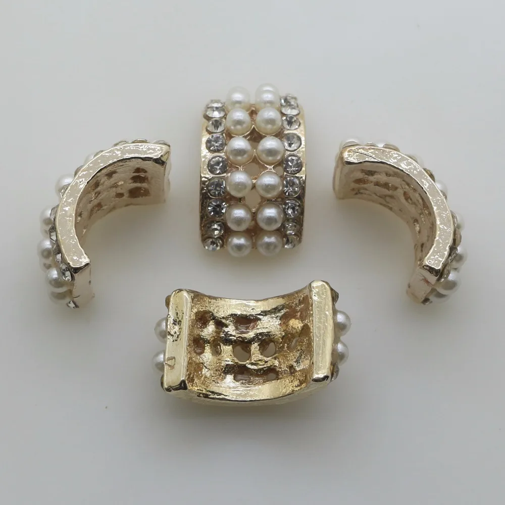 10 шт. золотистые арочные Стразы с жемчужинами на пуговицах|pearl rhinestone button|rhinestone
