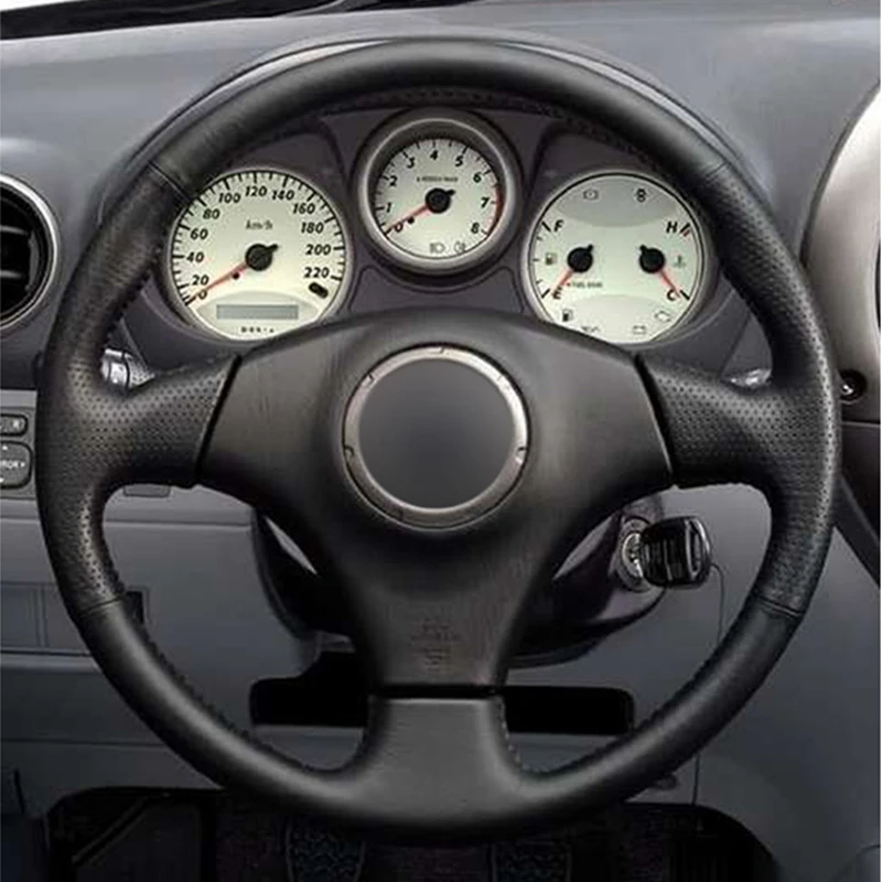 GNUPME черный искусственный кожаный чехол рулевого колеса автомобиля для Toyota Celica 1998-2005 RAV4 1998-2003 Corolla(US) 2003