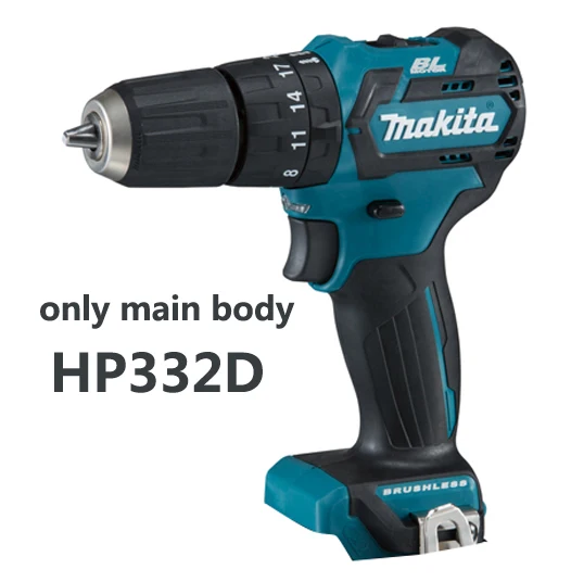 Япония Makita HP332/331D зарядка Ударная дрель бесщеточная литиевая дрель электрическая отвертка 6750-22, 500ipm 450-1500 об/мин 30/14 - Цвет: HP332D