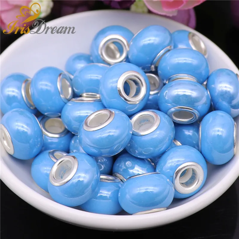 

10pcs Mixed Color Wholesale Lots Bulk Glass Beads Murano Spacer Beads fit Pandora Charm Bracelet DIY Necklace for Jewelry Making