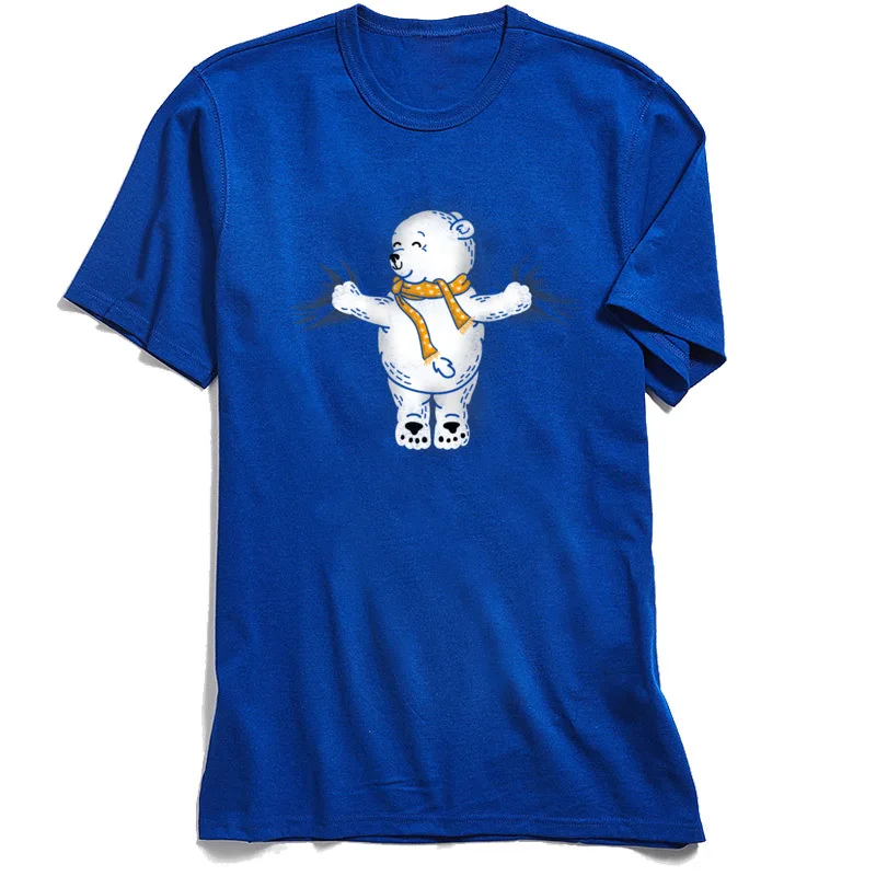 Tops &amp Tees Men Lovely T Shirt Polar Bear Hug O-Neck T-Shirt Summer Fall 2018 Fashion 100% Cotton Fabric 3D Cartoon Print Tshirt | Мужская