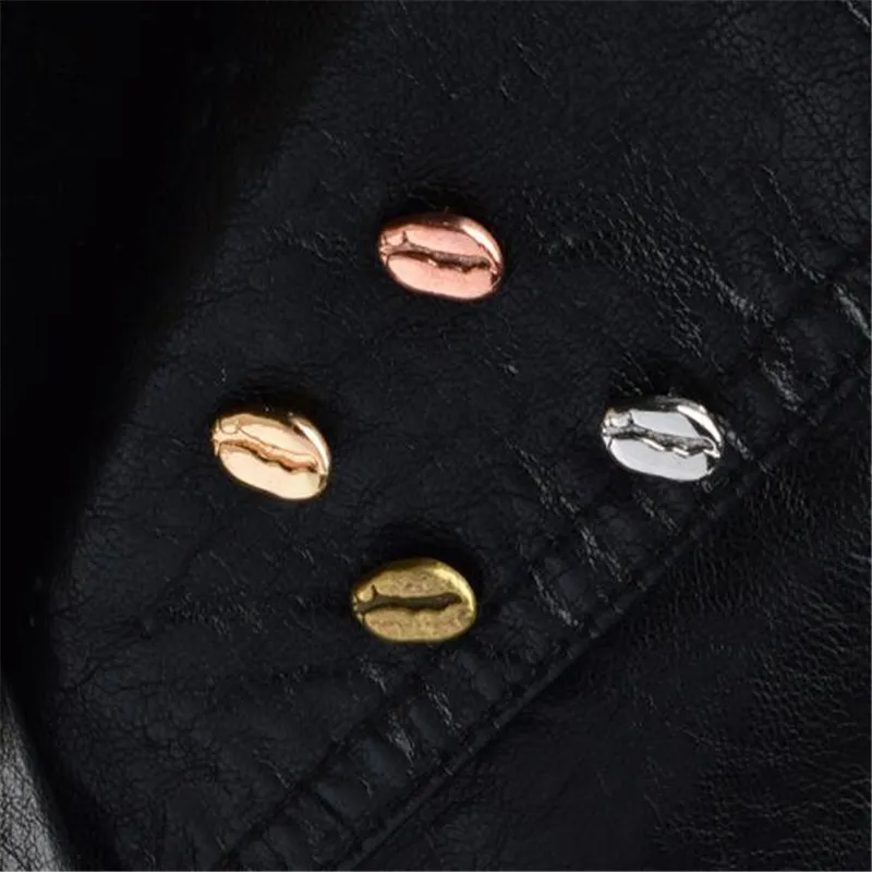 Новый металлический значок кофейных зерен сделай сам креативное украшение