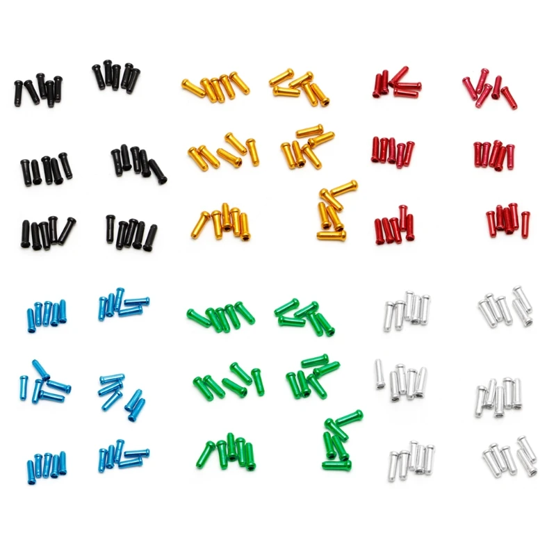

30Pcs MTB Bicycles Brake Wire End Core Cap Cable Aluminum Cover Gear Bikes Parts