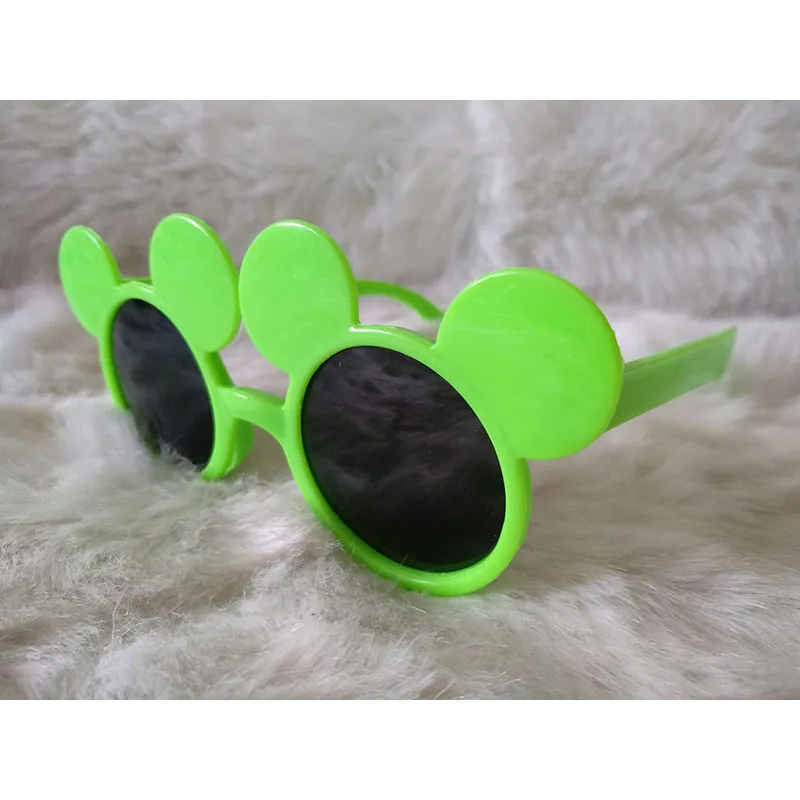 Маленькие милые Солнцезащитные очки в ретро стиле с круглой оправой и мышкой для