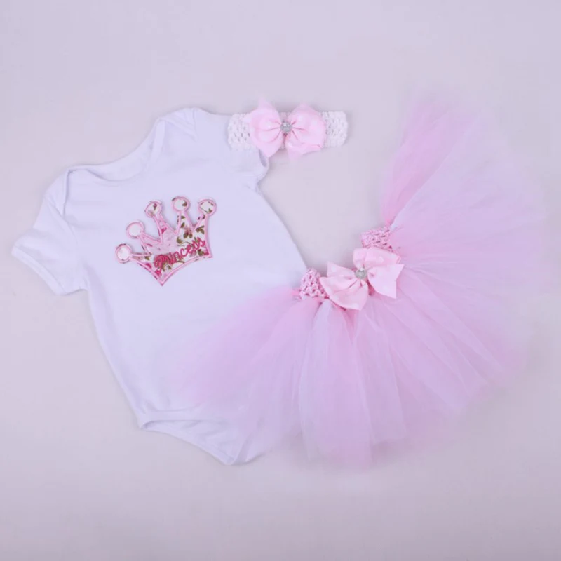 Комплект из 3 предметов для маленьких девочек Розовая корона принцессы с