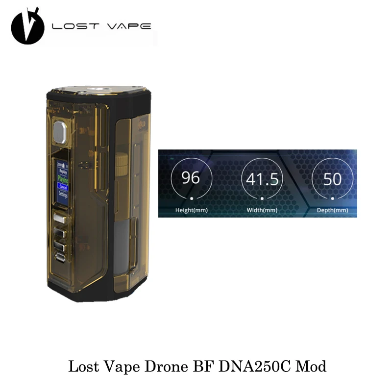 Электронная сигарета Lost Vape LostVape Дрон BF DNA250C коробка мод питание от Двойной 18650 DNA