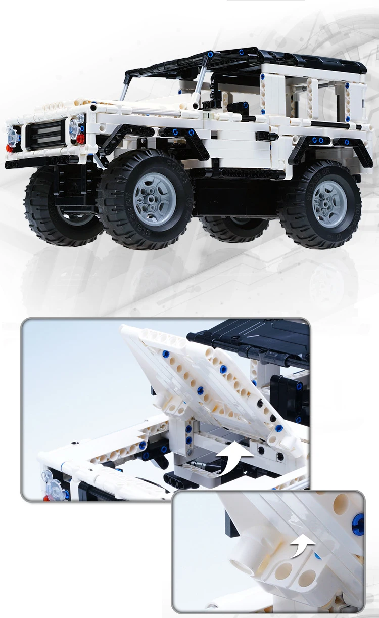 Горячая RC Внедорожник land defender rover сборочный кирпич внедорожника модель автомобиля игрушечные кирпичи с дистанционным радиоуправлением коллекция игрушек