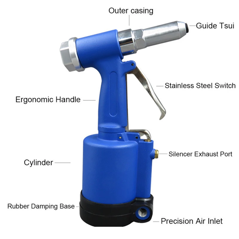 Промышленный легкий Гидравлический пневматический клепальный пистолет для