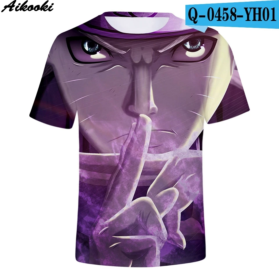 3D Aikooki, 20 цветов, Мужская футболка, Наруто, 3D, футболка, для мужчин, Харадзюку, для женщин, летние футболки, для мужчин, 3D, Наруто, футболка, короткий рукав, мужские топы - Цвет: 3D
