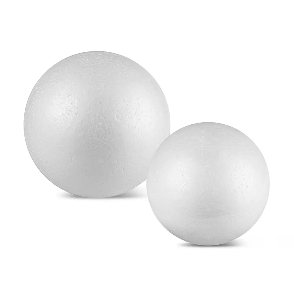 Моделирование полистирола шарики из пенопласта белые ремесленные шары 10 см 12 см 15 см для украшения на Рождество, вечеринку, подарки DA.