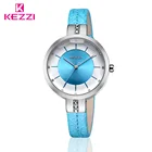 Женские наручные часы с большим циферблатом и кожаным ремешком