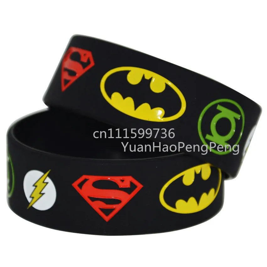 1 шт Новый Лига Справедливости Супермен Зеленый Фонарь флеш браслет|batman