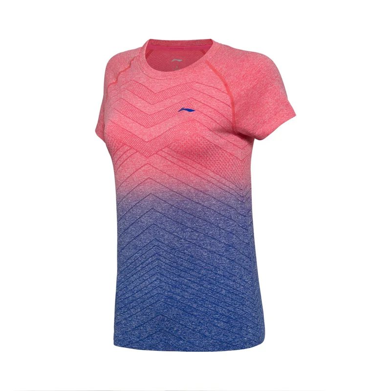 Женская футболка Li Ning из моно пряжи для бадминтона дышащая фитнеса и