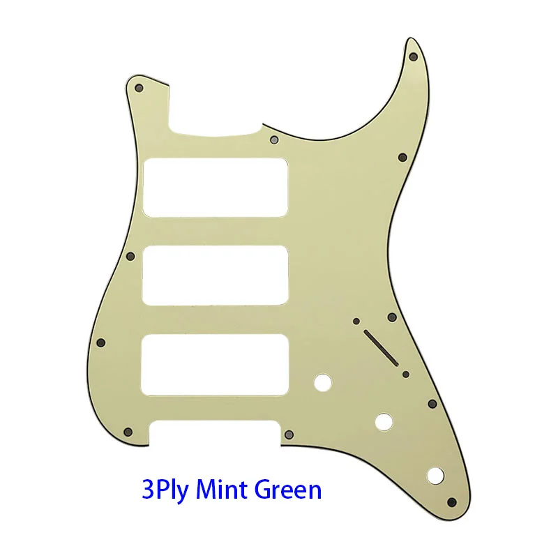 3Ply Mint Green Pleroo отличное качество гитарные части 3 P-90 гитара Stratocaster PICKGUARD для нас 11 винтовых отверстий Strat 3 P90S Humbucker - Цвет: 3Ply Mint Green