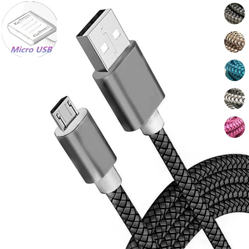 Micro usb кабель для зарядки и передачи данных, кабель для зарядки, шнур для зарядки Android, 2/3 м, Usb кабель для Xiaomi Redmi 4 7 Note 6 5 Pro
