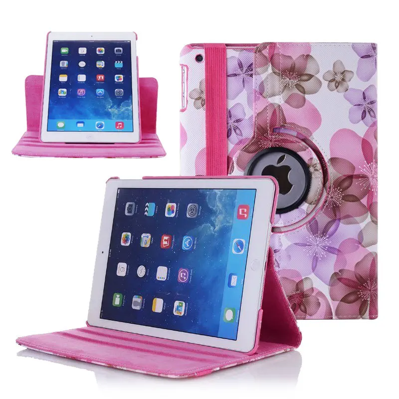 Новое поступление 2015 флип-чехол для планшета Apple iPad 5 Air с поворотом на 360 градусов