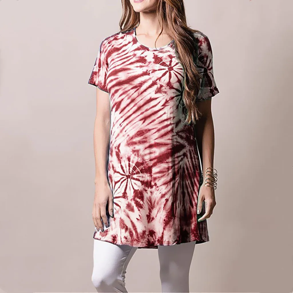 Футболка женская камуфляжная с коротким рукавом Свободный Повседневный Топ