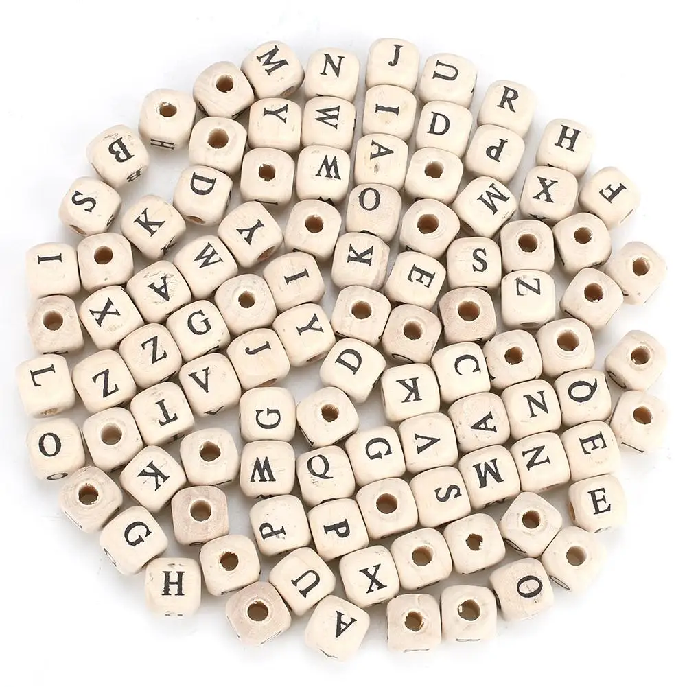 1 комплект Алфавит силиконовые бусины Прорезыватель для зубов из пищевого