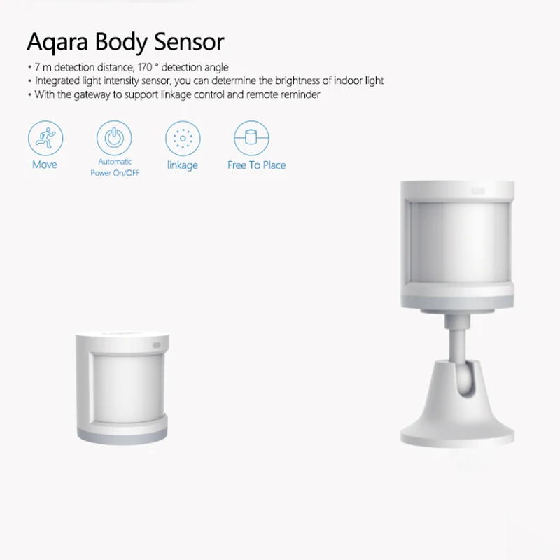 Оригинальный xiaomi Aqara датчик тела и светильник интенсивности s ZigBee wifi беспроводная