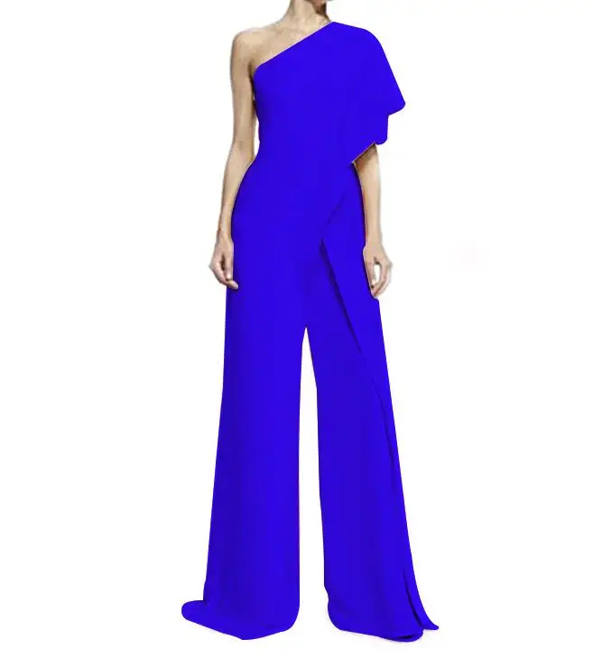 Комбинезон женский с широкими штанинами элегантный боди завышенной талией брюки