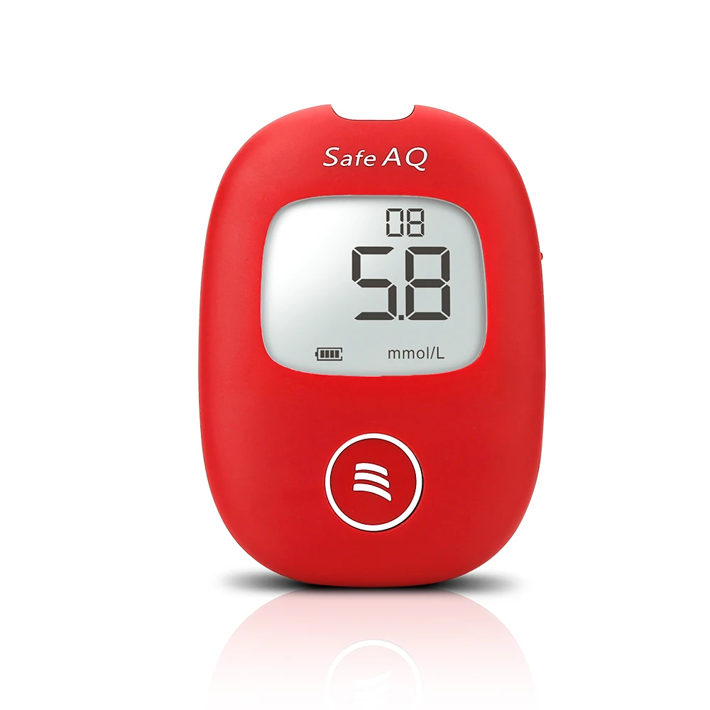 SINOCARE Safe AQ умный глюкометр с тестовыми полосками Lancets 5S простой тест точный для диабета
